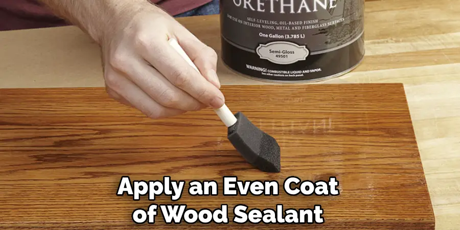 Apply an Even Coat of Wood Sealant