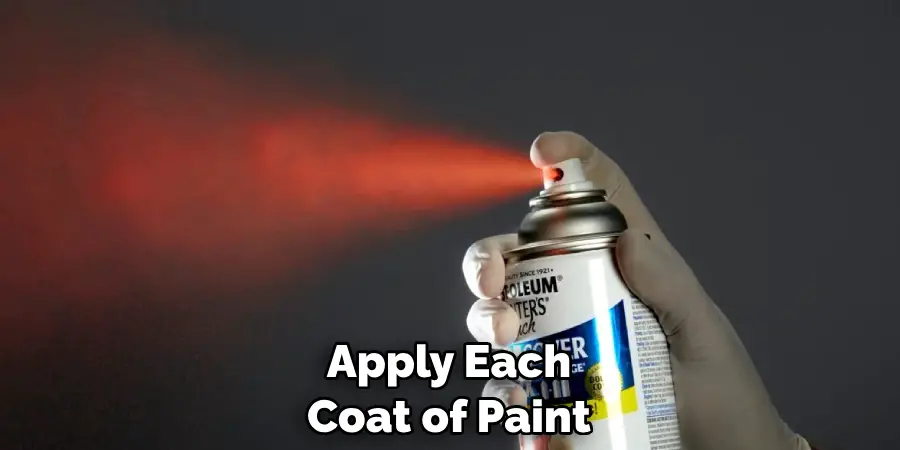 Apply Each Coat of Paint