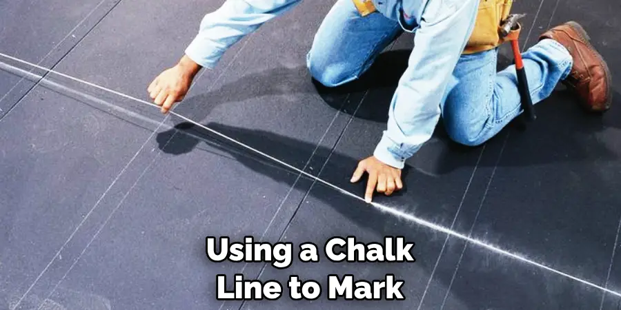 Using a Chalk Line to Mark